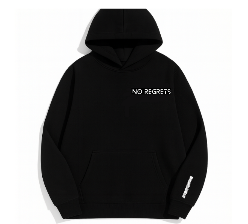 #NoRegrets oversized Hoodie